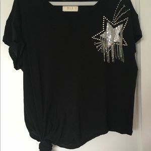 Sparkly short sleeve shirt